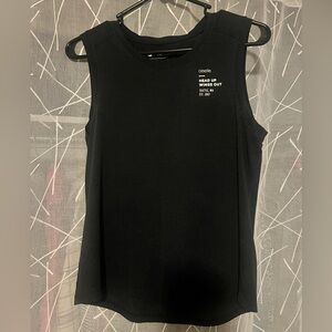 Oiselle Black Flyout Muscle Tee